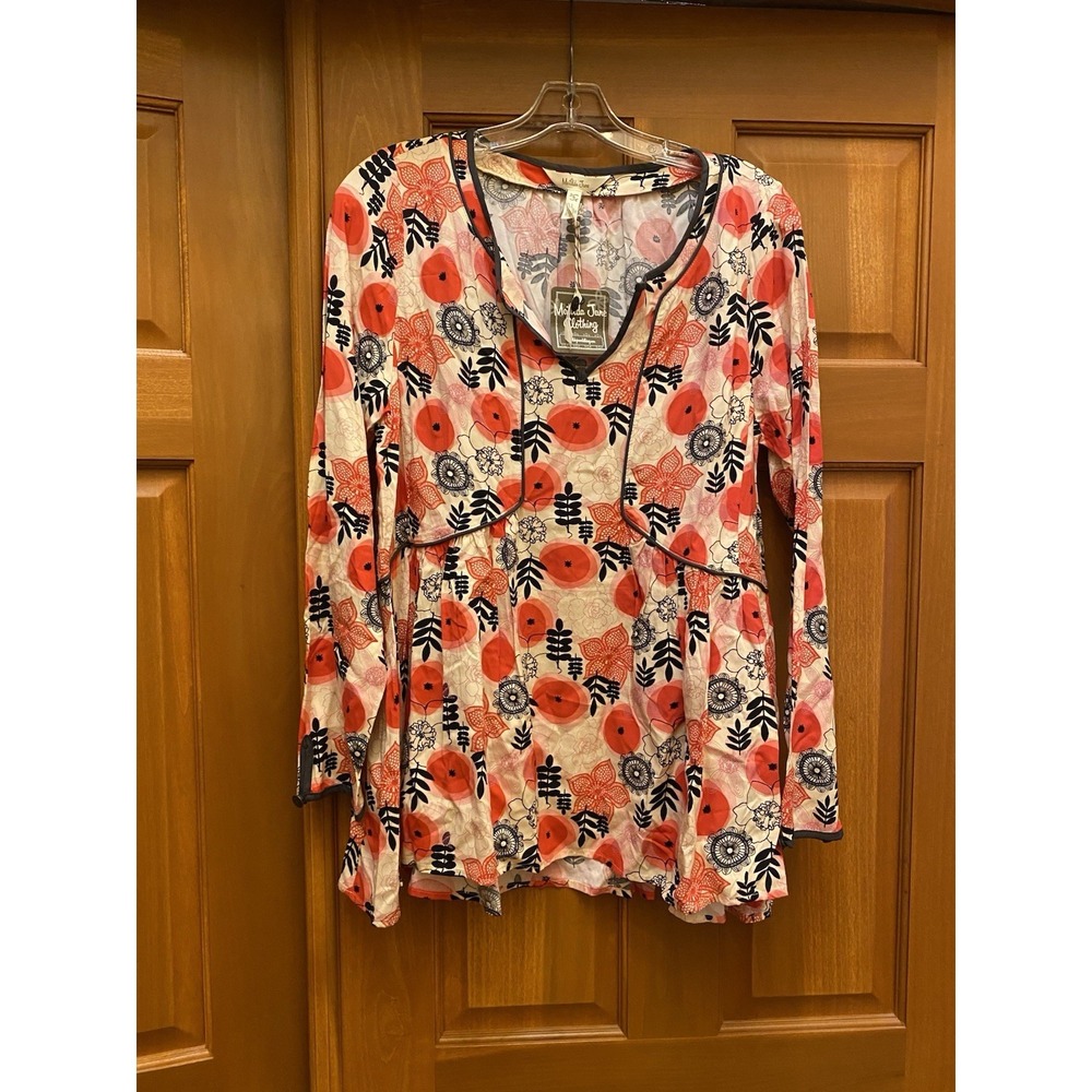 NEW Matilda Jane Women's Make Believe Mistletoe Magic Tunic Top Sz Small